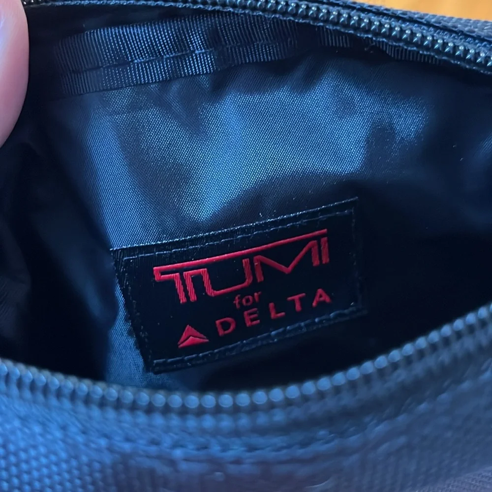 Tumi for Delta small black bag